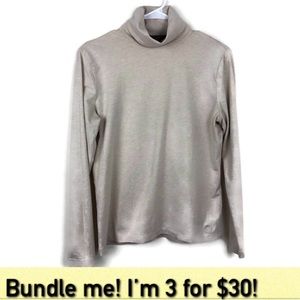 Brooks Brothers Size M Cream Turtleneck